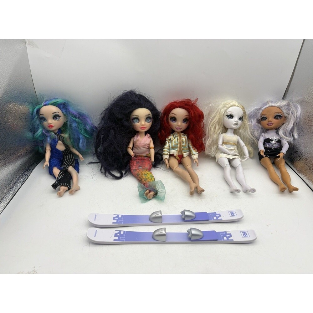 Rainbow High Dolls Lot 5 Mixed Clothes TLC Repair Parts OOAK + Skis